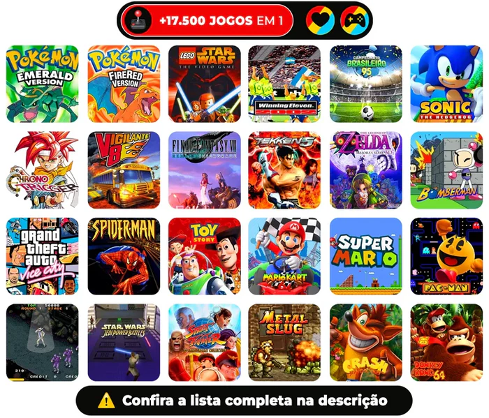 Console Portátil 4000 Jogos